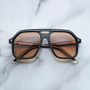 Jacques Marie Mage "Casius" Sunglasses in "Beluga" Black